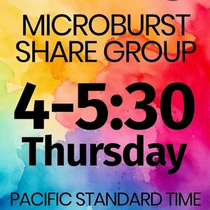 OPEN 💛 MON 4-5:30pm MICROBURST SHARE POP-UP
